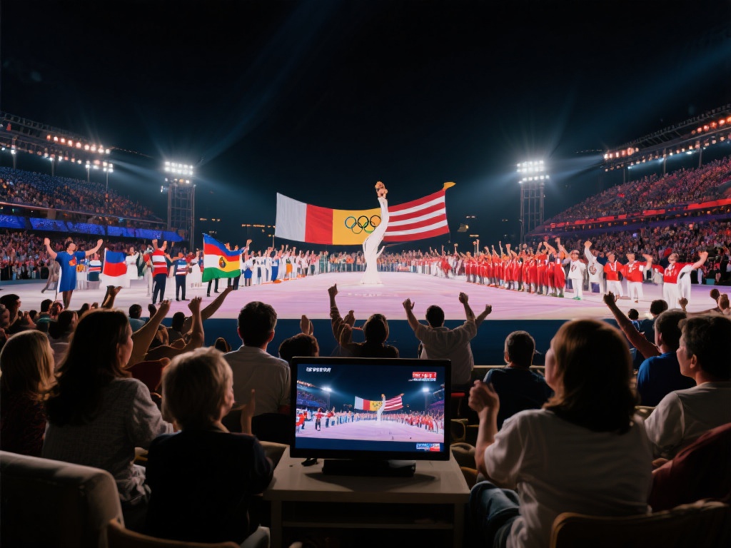 例如，奥运会开幕式的夜晚直播，总是能吸引全球数亿观