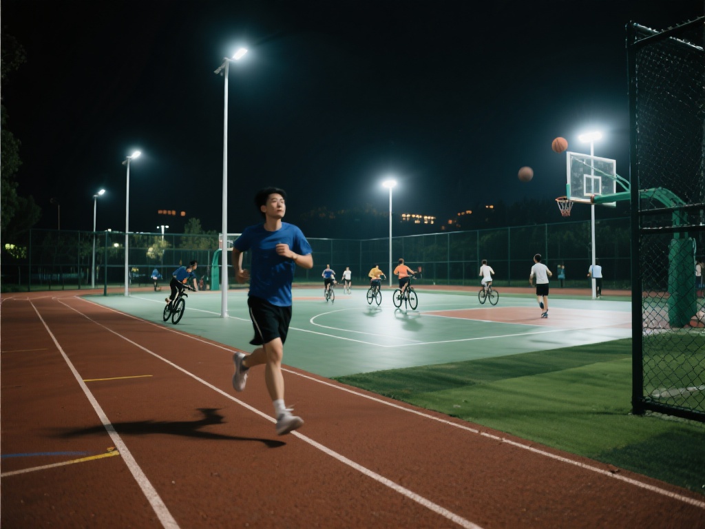 夜跑、夜骑、夜间篮球……随着生活节奏的加快，越来越